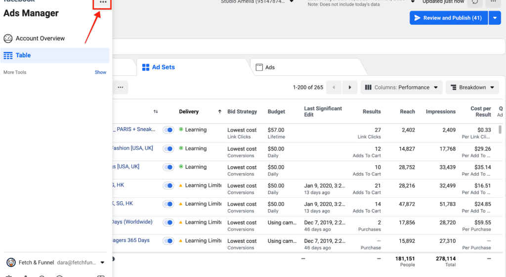 how to setup facebook retargeting